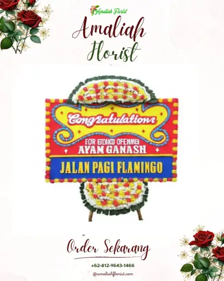 Sewa Papan Bunga Plompong
